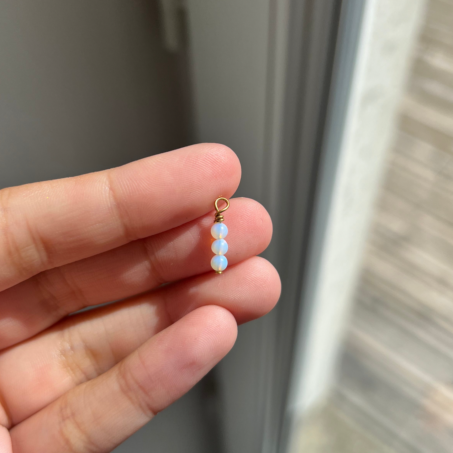 CHARM - Trio perles blanches