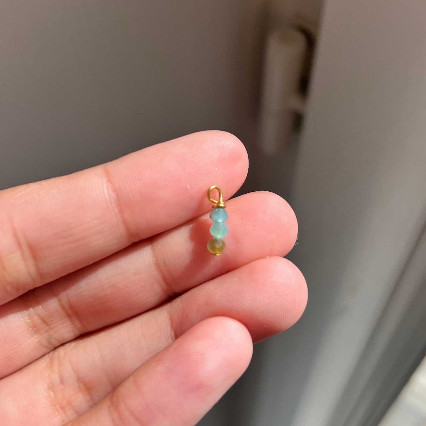 CHARM - Trio perles bleues