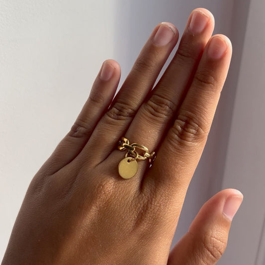 BAGUE LÉO - 1 CHARM